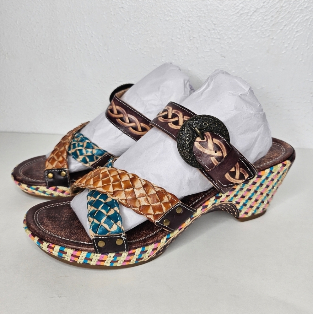 Corkys Multicolor Woven Sandals